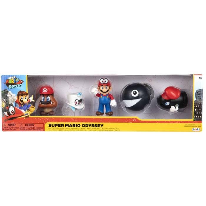 Super Mario Bros pack 5 figures 6,5cm 3078