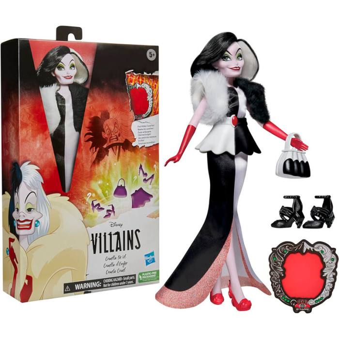 Disney Villains Cruella de Vil doll 28cm 17874