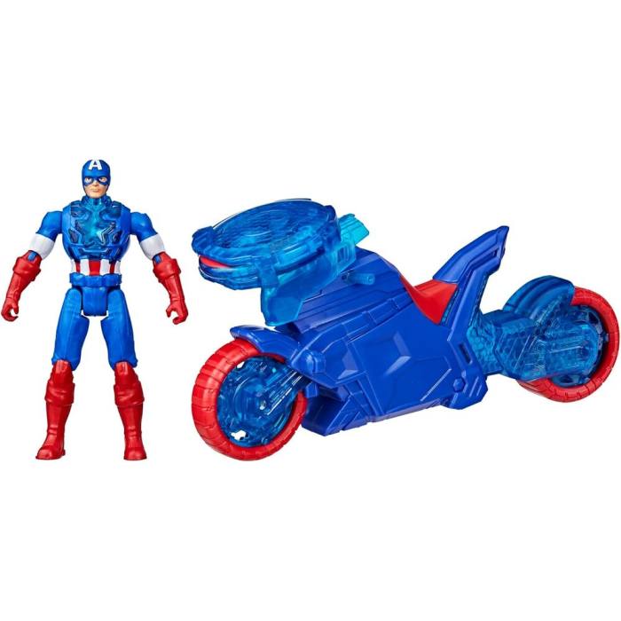 Marvel Avengers Motorbike Shield Thrower + Captain America figure 21598