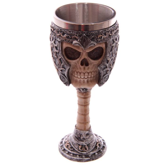 Skull Warrior Gothic goblet 23507