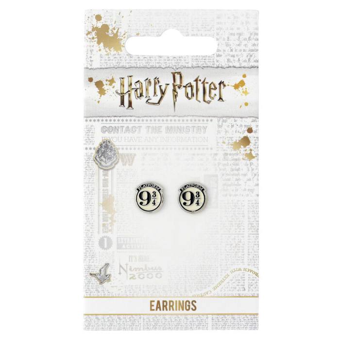Harry Potter Platform 9 3/4 silver plated stud earrings 24301