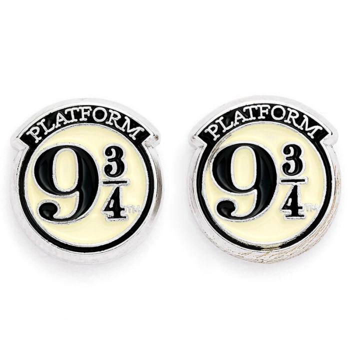 Harry Potter Platform 9 3/4 silver plated stud earrings 24302