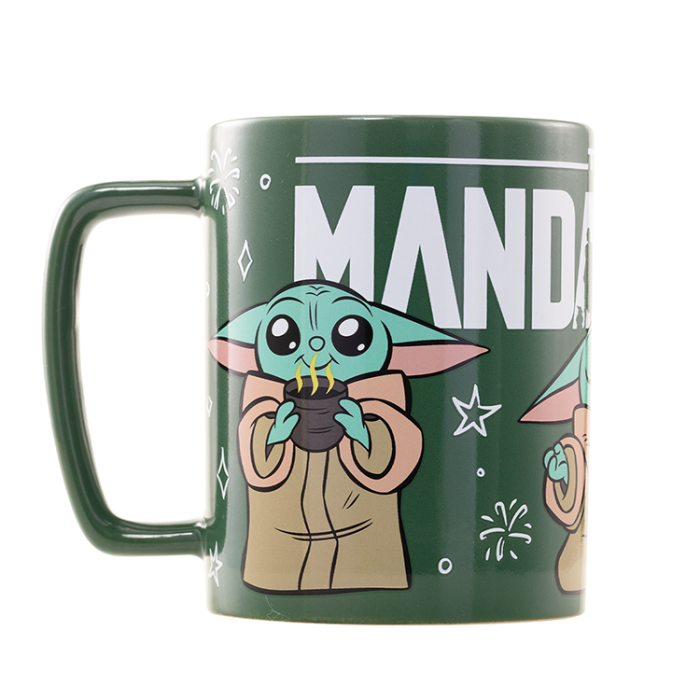 Star Wars Mandalorian Grogu Mug with teddy bear cover 440ml 27139