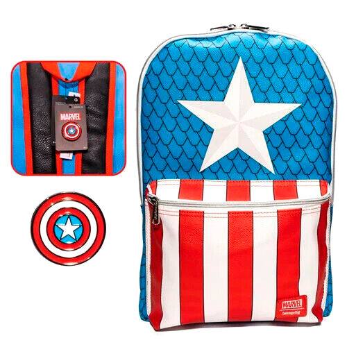 Loungefly Marvel Captain America backpack with pin 45cm 28913