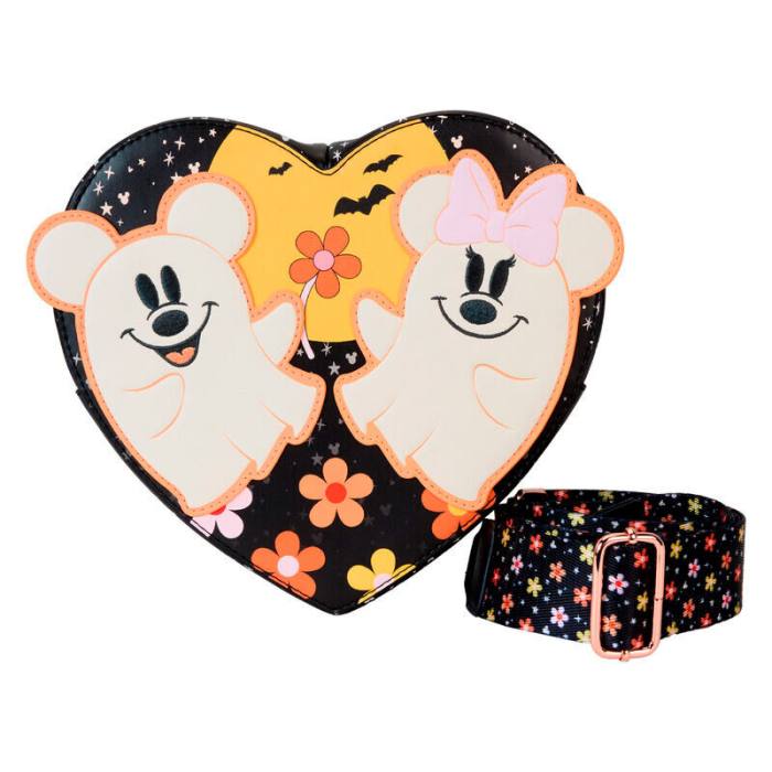 Loungefly Disney Mickey & Minnie Floral Ghost shoulder bag 31135