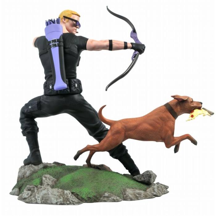 Marvel Gallery Comic Hawkeye + Dog Diorama statue 23cm 33197