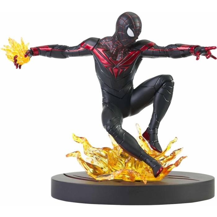 Marvel Gallery Comic Spiderman PS5 Miles Morales Figure 18cm 33247