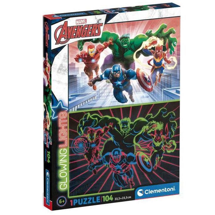 Marvel Avengers glowing puzzle 104pcs 34427