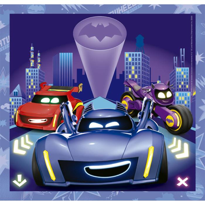 DC Comics Batwheels puzzle 3x48pcs 34253