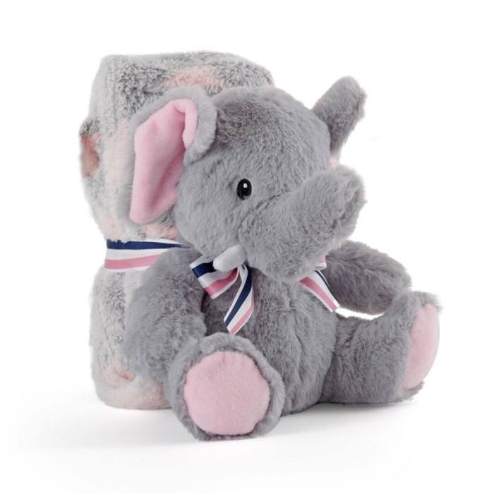 Allie Elephant Soft blanket + plush toy 22cm 35376