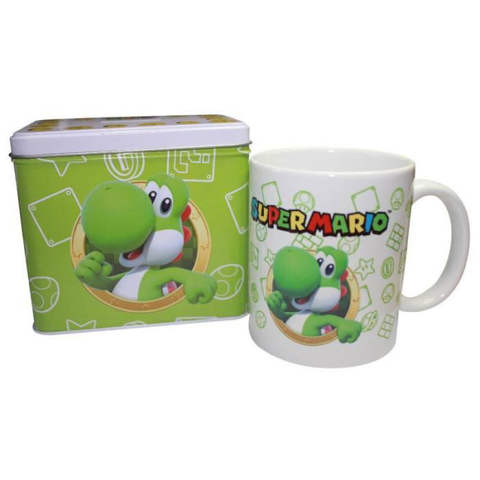 Nintendo Super Mario Bros Yoshi Mug + Money box set 35545