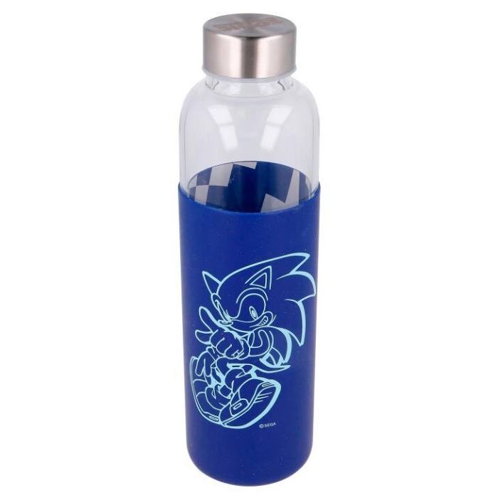 Sonic The Hedgehog silicone cover glass bottle 585ml 36823