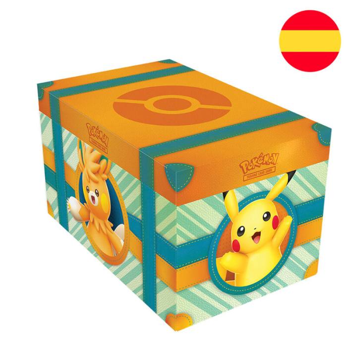 Spanish Pokemon Treasure chest collectable card game 36256