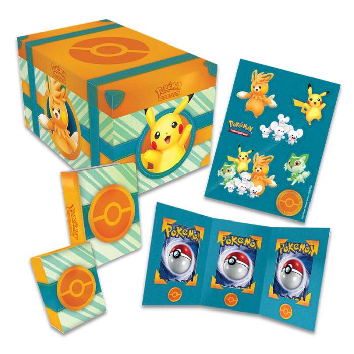 Spanish Pokemon Treasure chest collectable card game 36257