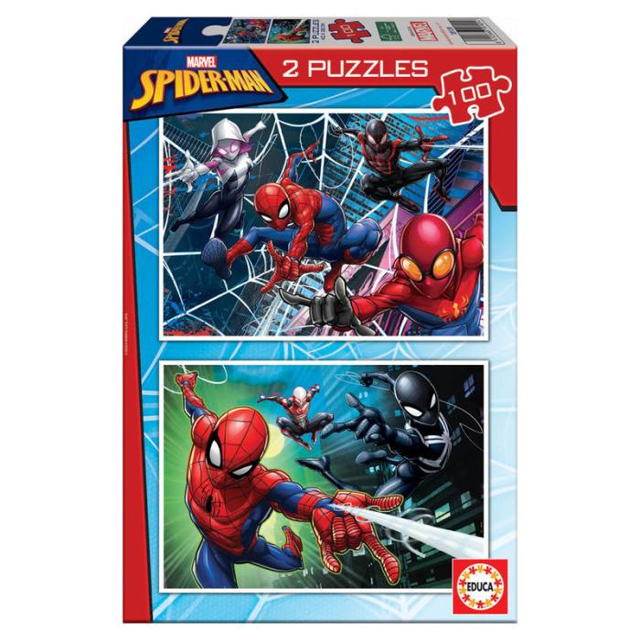 Marvel Spiderman puzzle 2x100pcs 37107