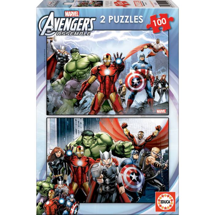 Marvel Avengers puzzle 2x100pcs 37059