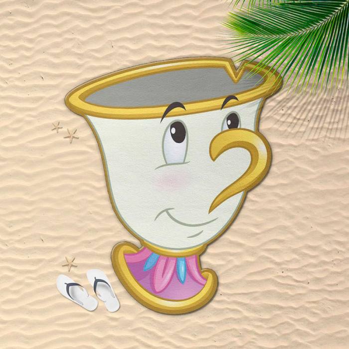 Disney Beauty and the Beast Chip microfiber beach towel 38771