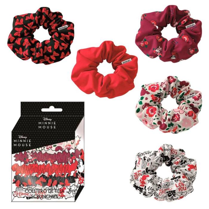 Disney Minnie assorted blister 5 hair ties 38857
