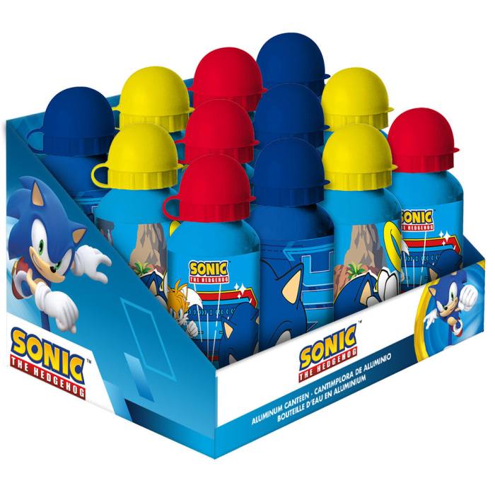 Sonic The Hedgehog aluminium bottle 500ml assorted 42969