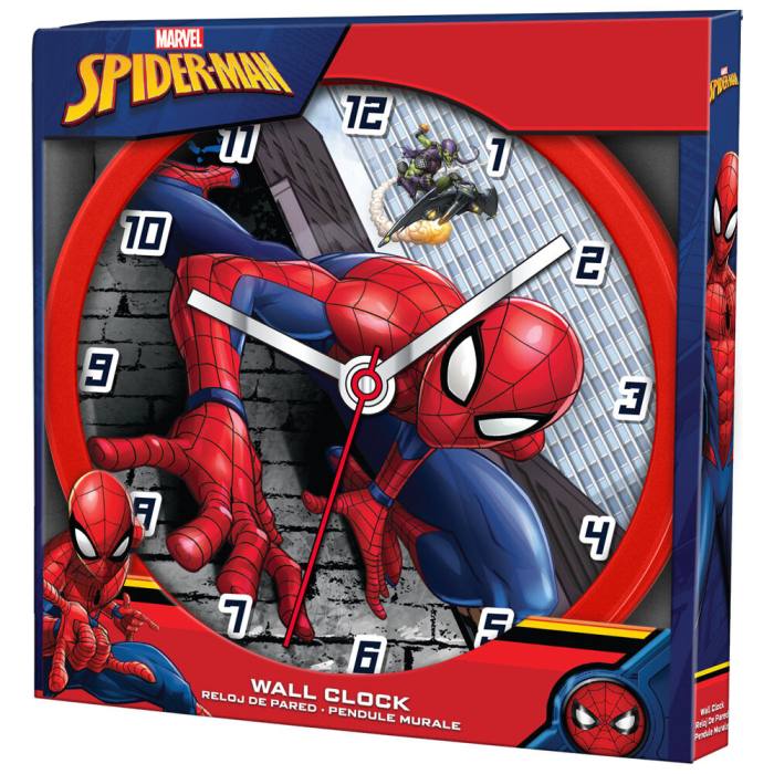 Marvel Spiderman wall clock 42929