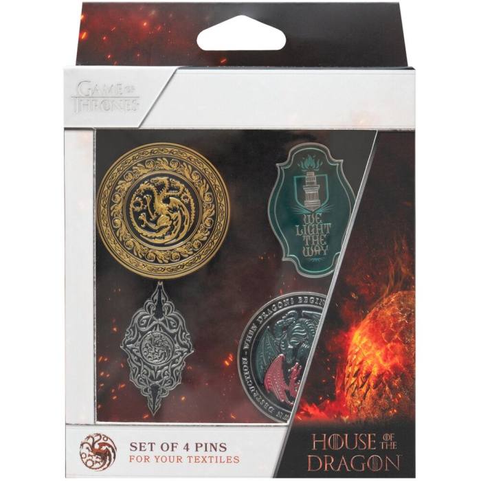 Game of Thrones House of the Dragon 4 pin set 42106