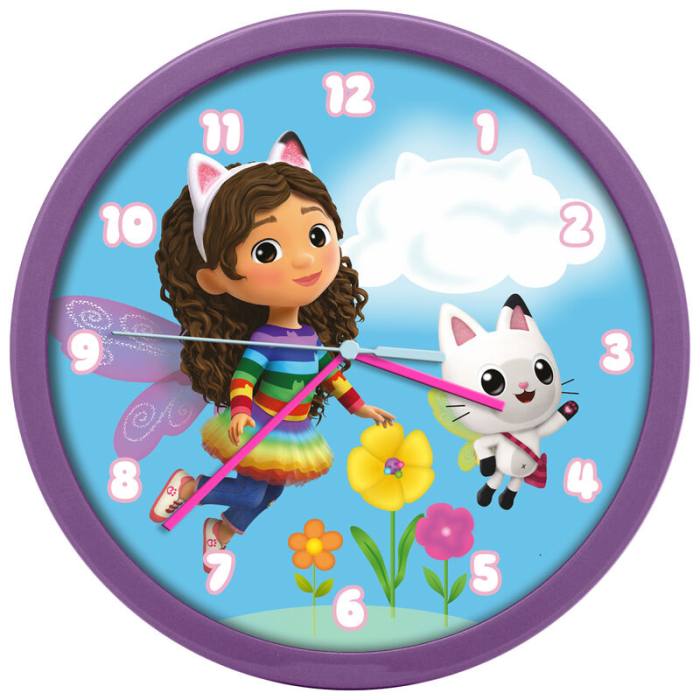 Gabbys Dollhouse wallclock 43028