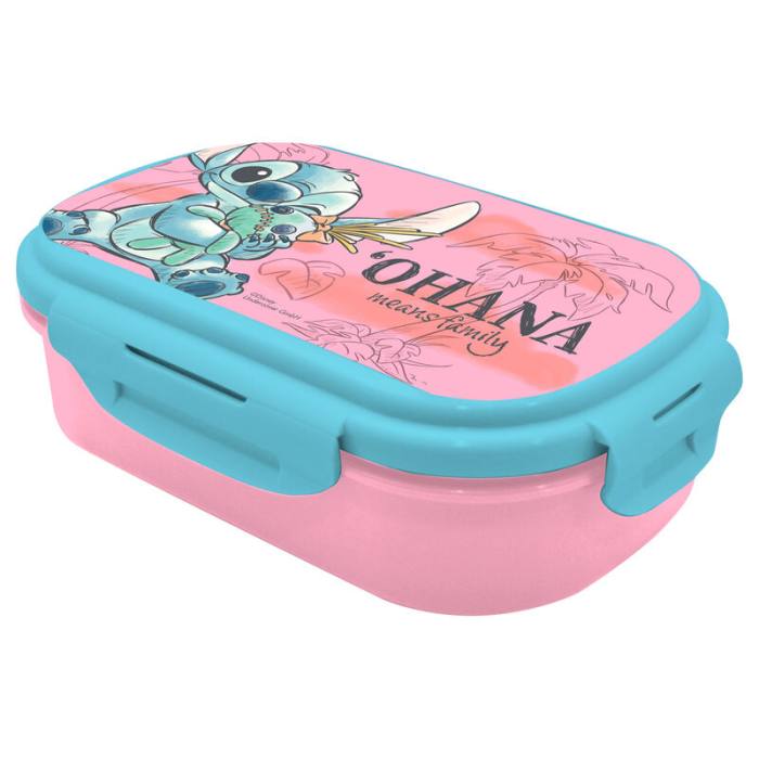 Disney Stitch lunch box + cutlery 43472