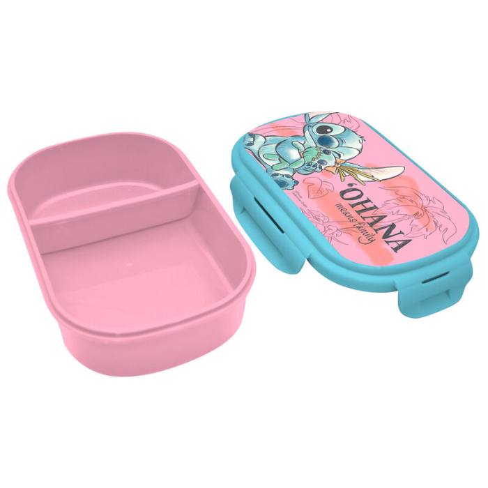Disney Stitch lunch box + cutlery 43473