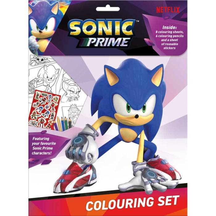 Sonic Prime coloring set 43322