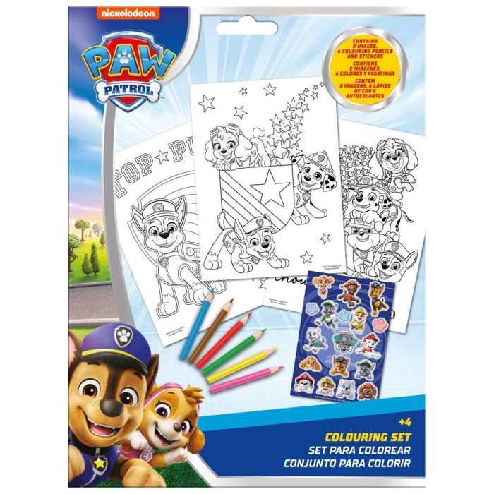 Paw Patrol Sticker Colouring set 44045
