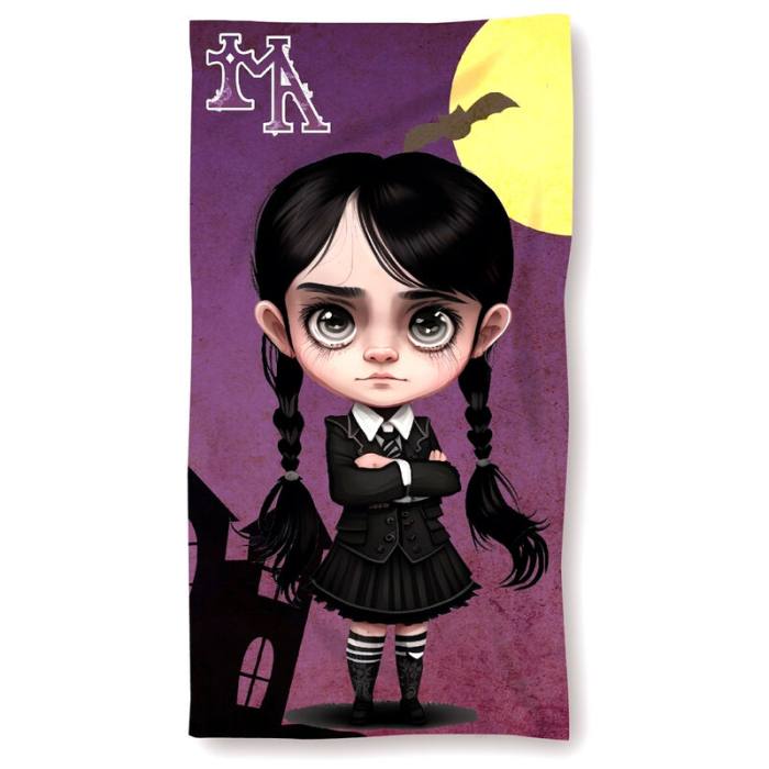 Gothic Girl cotton beach towel 45459