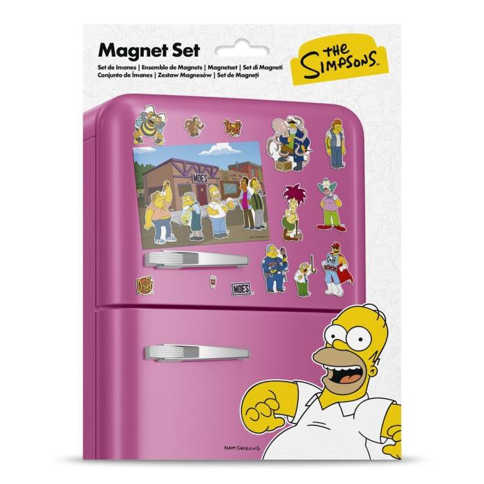 The Simpsons Moe's Tavern Die-cut magnet set 49140