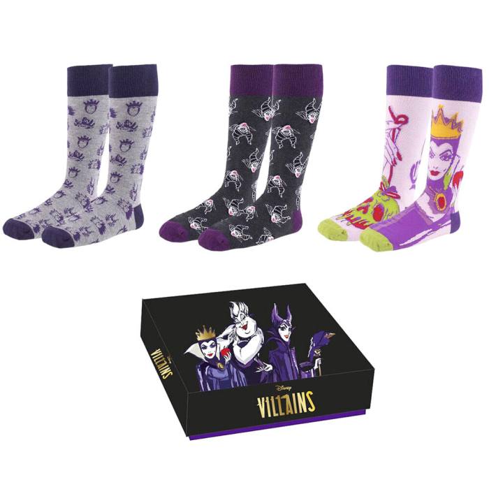 Disney Villains pack 3 socks 51929