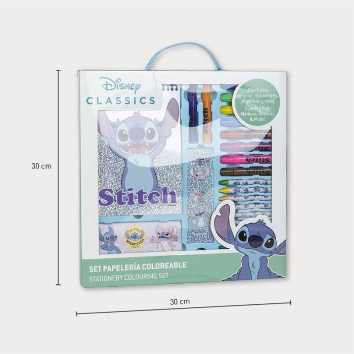Disney Stitch colouring stationery set 52505