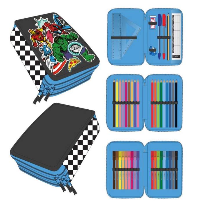 Marvel Avengers triple pencil case 52819