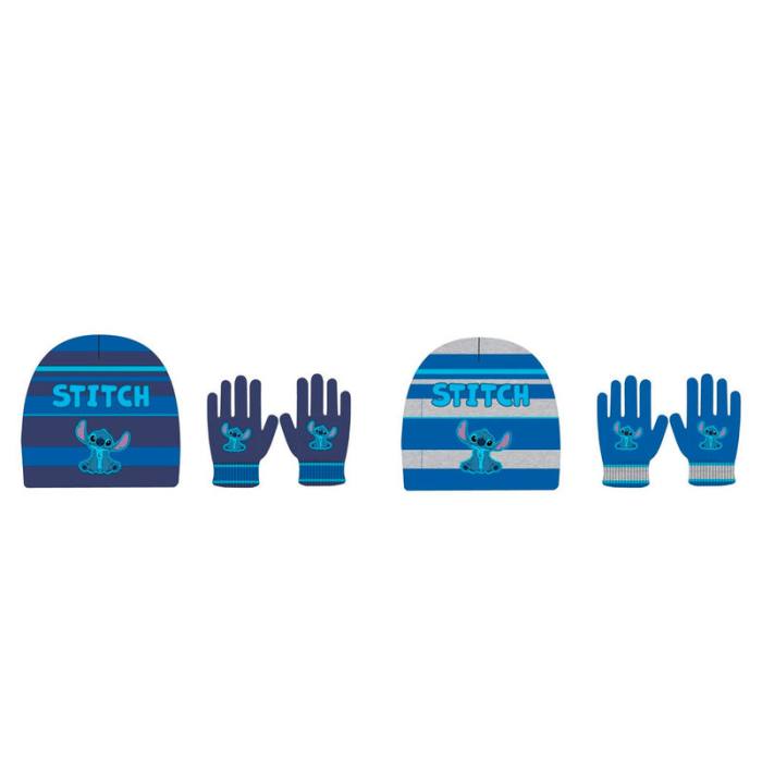 Disney Stitch kids assorted hat and gloves set 53836