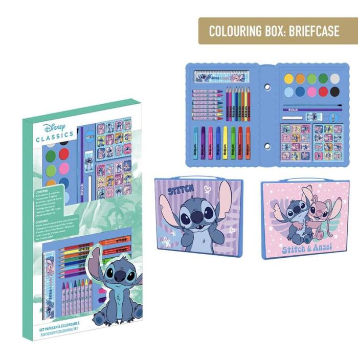 Disney Stitch colouring stationery set 53122