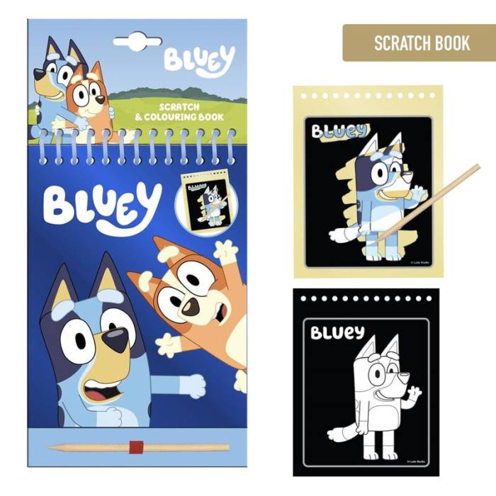 Bluey scratch stationery set 53136