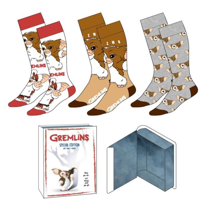 Gremlins pack 3 adult socks 53319