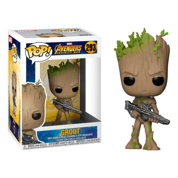 POP figure Marvel Avengers Infinity War Teen Groot with Gun 54693