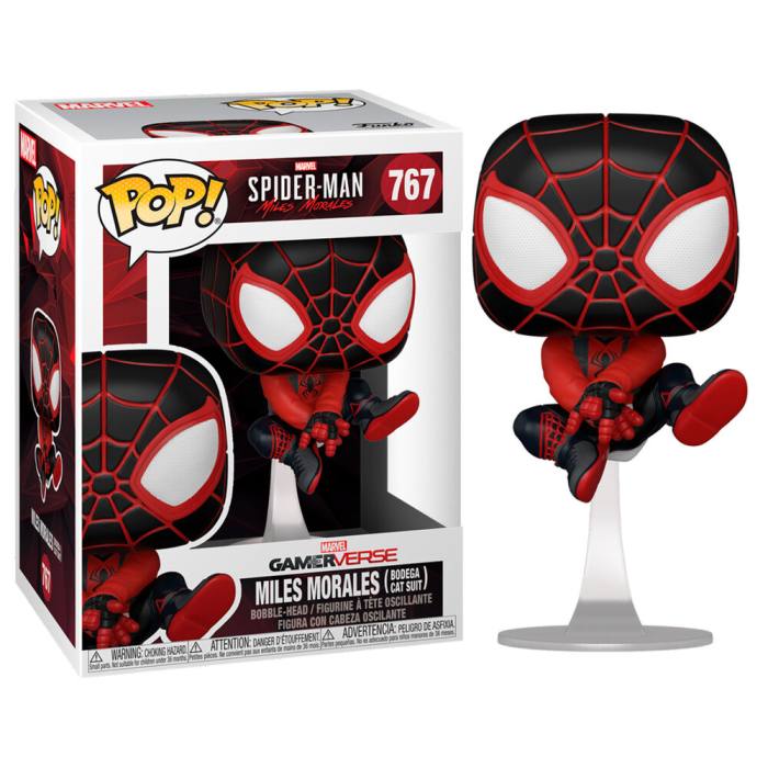 POP figure Marvel Spiderman Miles Morales Bodega Cat Suit 55484