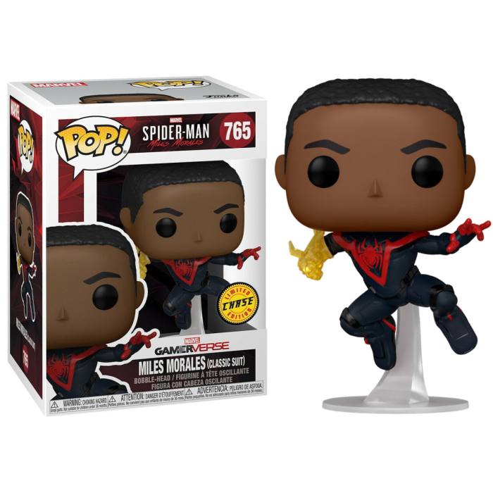 POP figure Spiderman Miles Morales Classic Suit Chase 55480
