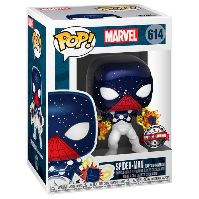 POP figure Marvel Spider-Man Captain Universe Exclusivo 55175