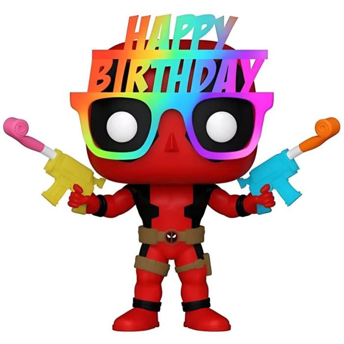 POP figure Marvel Deadpool 30th Birthday Hat Deadpool Exclusive 55834