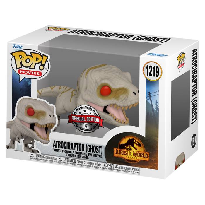 POP figure Jurassic World Atrociraptor Ghost Exclusive 56045