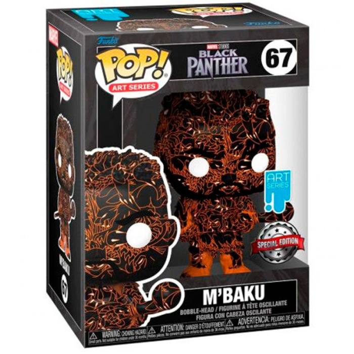 POP figure Marvel Black Panther M Baku Artist + Case Exclusive 57894