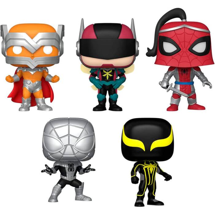 POP pack 5 figures Marvel Spiderman Exclusive 57380