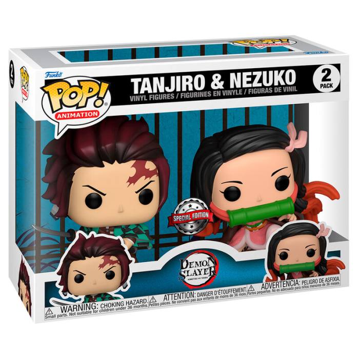 POP pack 2 figures Demon Slayer Kimetsu no Yaiba Tanjiro & Nezuko Exclusive 57479