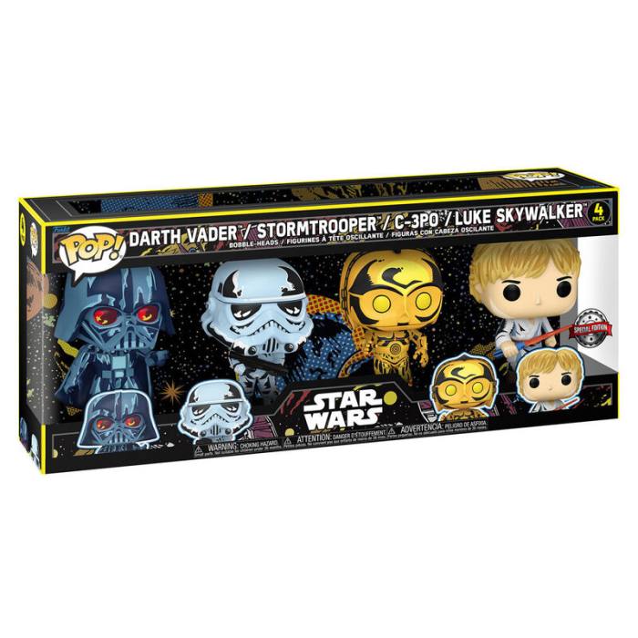 POP pack 4 figures Star Wars Exclusive 57513