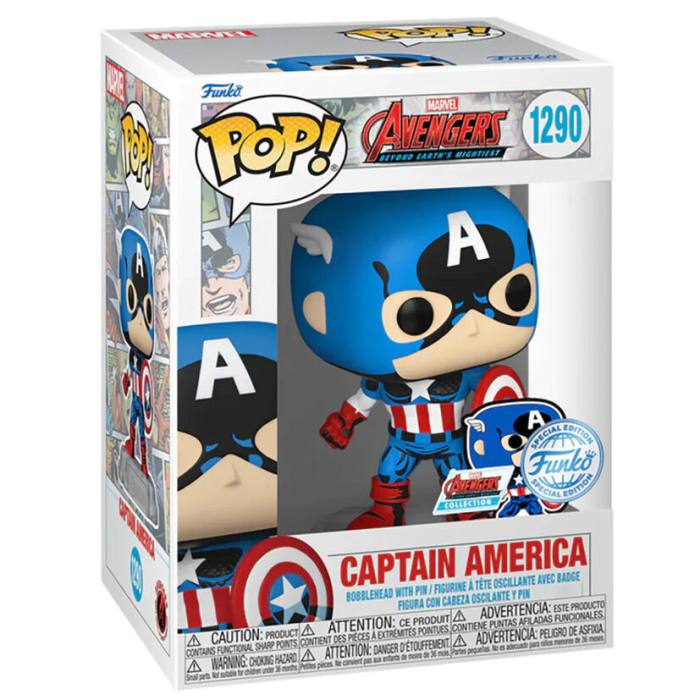 POP figure Marvel Los Vengadores Avengers Captain America Exclusive 58934